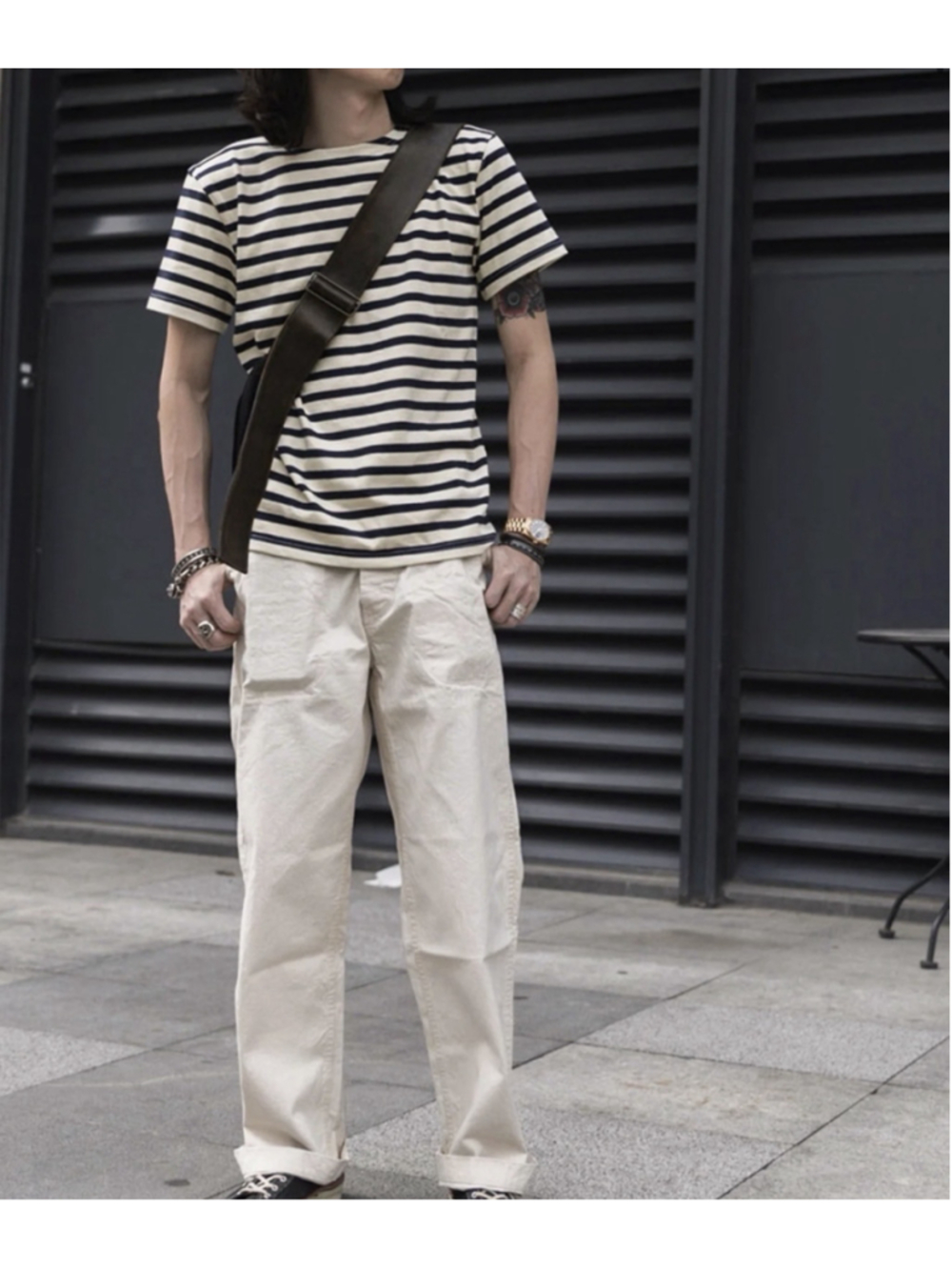 Breton Stripe T-Shirt Bronson Mfg. Co. 38